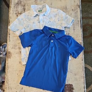 👕 Boys Size 5 Shirt Bundle Nautica Blue Polo & 365Kids Tie Dye Button Up